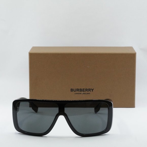 FINAL PRICE NEW BURBERRY BE4401U 300187 BLACK GREY SUNGLASSES - Picture 2 of 10